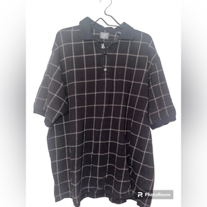 Like New Hager‎ Cool 18- Collared Golf shirt plaid style